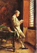 Ernest Meissonier The Reader in White USA oil painting artist